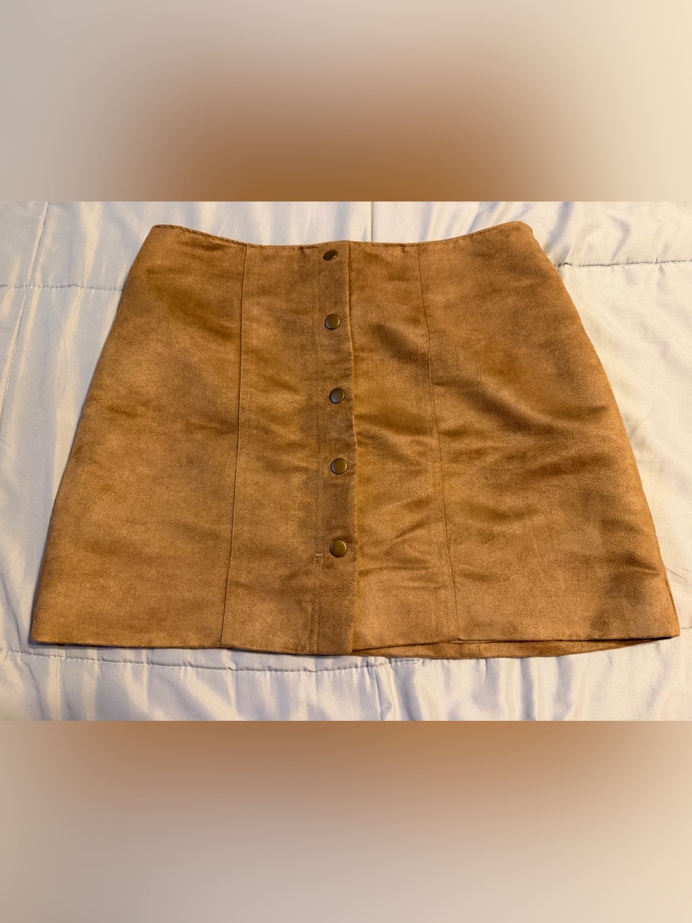 GAP Faux Suede Ali Mini Skirt in Tannery Row Brown | Size 6